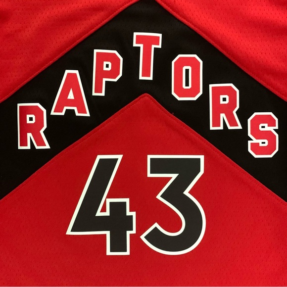 NWT Nike Pascal Siakam Toronto Raptors 43 Red Icon Swingman Jersey Youth XL 75th - Picture 5 of 9